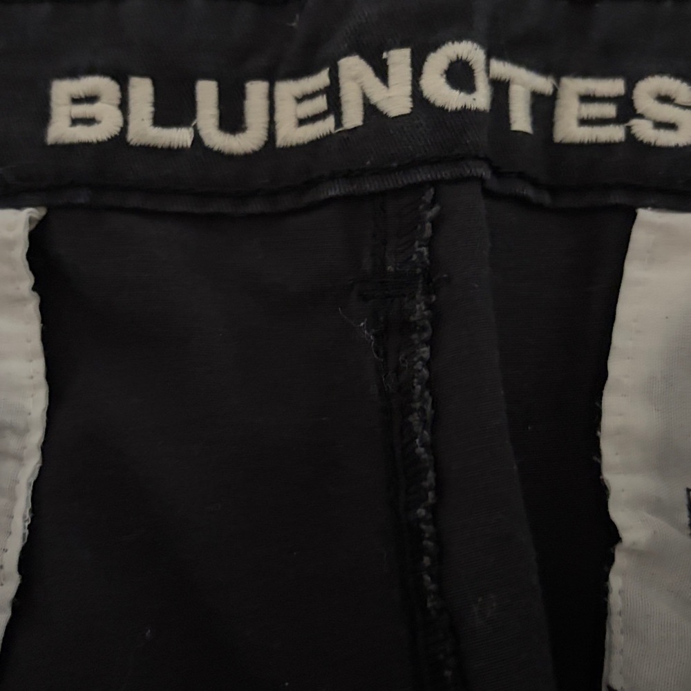 Men's bluenotes slim straight chino Black Pants - Picture 5 of 6